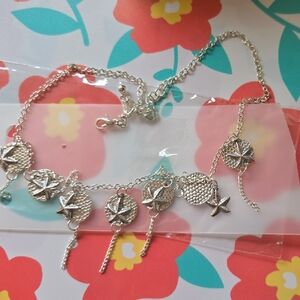 Silver Starfish Charm Bracelet